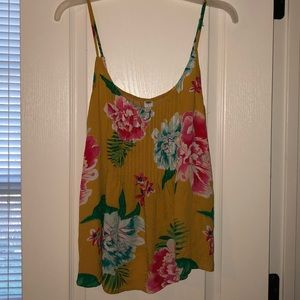 Adorable Yellow Floral Tank